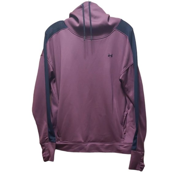 Under Armour Tops - Under Armour Women's Size XL Loose Funnel Neck pullover Sweater mesh Sleeve